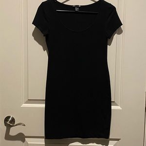 H&M black body-con dress, size small